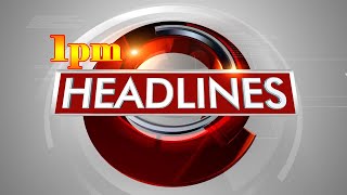 1pm Headlines // headlines odisha tv