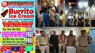 Buy 1 Get 1 Free Burrito Ice Cream 1st Anniversary Ke Maukhe Par 3 Din Ka Offer | Hafeez Baba Nagar