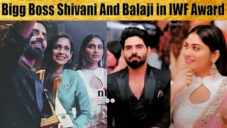 ????VIDEO: Bigg Boss Shivani And Balaji in IWF Award function