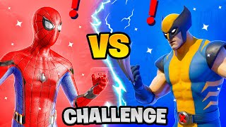 Fortnite Spiderman vs Wolverine Boss Marvel Challenge