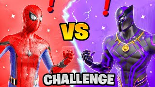 Fortnite Spiderman vs Black Panther Boss Marvel Challenge