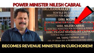 Nilesh Cabral becomes Revenue Minister! Watch