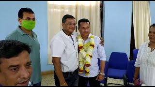 Balkrishna Hodarker elected as Chairperson of Curchorem-Cacora by defeating Vishwas Sawant