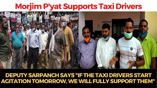 Morjim panchayat supports taxi drivers