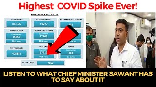 Goa witnesses highest ever #COVID spike of 951 cases! Listen to what CM has to say