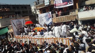 #सांसद नंदकुमार सिंह चौहान के ग्रह शाहपुर में उमड़ा जनसैलाब, कई राजनीतिक हस्तियां श्रधांजलि देने आये
