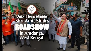 HM Shri Amit Shah's roadshow in Amdanga, West Bengal.