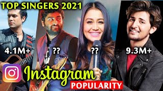 TOP Singers 2021 Instagram Popularity | Kitne Million Followers Hai? | Kaun Hai NO. 1?