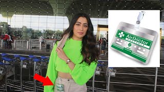 South Actress Laxmi Rai Spotted At Airport With Air Doctor - Japanese Invention