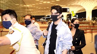 Gauri Khan and Aryan Khan Spotted at Mumbai airport, joining Suhana Khan in New York