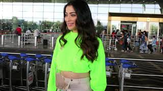 Actress Raai Laxmi Spotted At Airport Departure