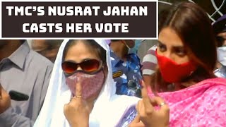 WB Polls: TMC’s Nusrat Jahan Casts Her Vote In Kolkata | Catch News