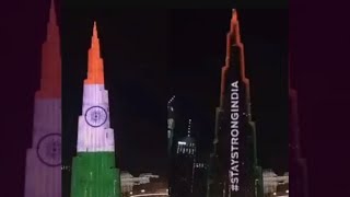 Watch: Burj Khalifa Lights Up With Tricolour Expressing Solidarity With India Amid 2nd COVID Wave