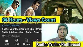 Radhe Trailer Views Count In 96 Hours, Salman Khan Ke Radhe Trailer Still Going Strong