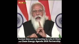 President Biden and I are launching the India-US Climate & Clean Energy Agenda 2030 Partnership: PM