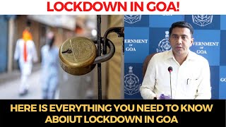 #Lockdown | Everything you need to know about Lockdown in Goa. Listen