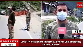 Covid-19: Restrictions Imposed At Boniyar, Only Emergency Services Allowed