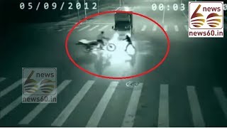 .Watch mystery 'angel' save man from deadly car crash by 'appearing out of nowhere'
