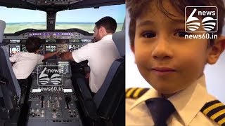 6-year-old becomes Etihad 'pilot' for a day