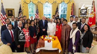 US President Donald Trump Celebrates Diwali in Oval Office