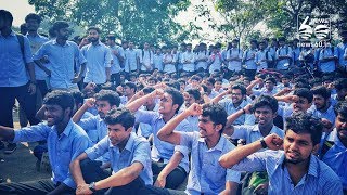 Kerala Technological University student's protest against year out system