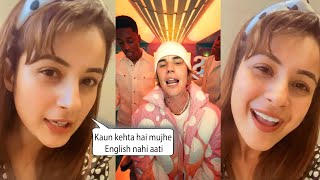 Shehnaaz Gill sings Justin Bieber Peaches Song In Her Desi Punjabi Style  #Peaches