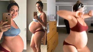 Pregnant Trainer Emily Skye Tries Dancing to Induce Labor
