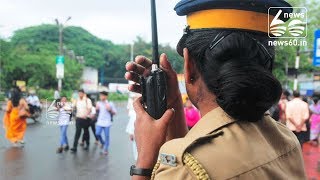 Newyear at trivandrum; police for tight security