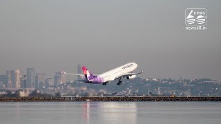 Hawaiian Airlines Flight Takes Off In 2018, Lands In 2017