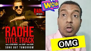 BIG Breaking: Radhe Title Track If Finally Coming Tomorrow At This Time,SalmanKhan-Sajid Wajid Magic
