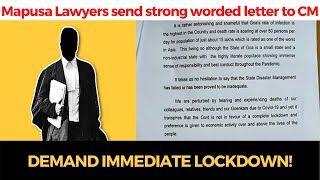 Now Mapusa Lawyers send strong worded letter to CM, demand immediate #lockdown!