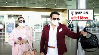 Govinda With Wife Sunita Ahuja Spotted At Mumbai Airport - Watch Video