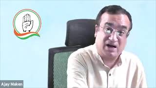 Ajay Maken addresses media via video conferencing on the Covid Crisis