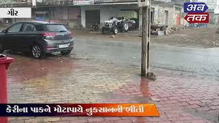 ગીર વિસ્તારના વાતાવરણમાં પલટો: વરસાદ થતાં કેરીના પાકને નુકસાન  | ABTAK MEDIA