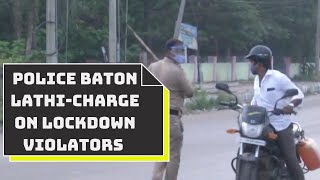 Police Baton Lathi-Charge On Lockdown Violators In Shivamogga | Catch News