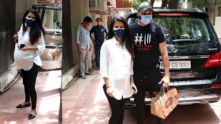 Baby number 2 Pregnant Geeta Basra With Harbhajan Singh Seen outside Clinic