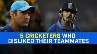 5 Cricketers Who Disliked Their Teammates For Various Reasons | MS Dhoni - Gautam Gambhir |