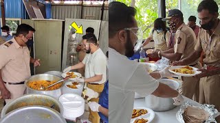 Mika Singh Serves Food ( Biryani ) For Cops Who Are Tirelessly Working As Frontline Warriors