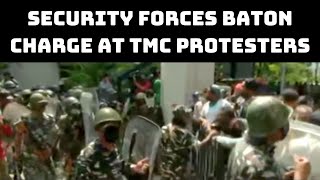 Security Forces Baton Charge At TMC Protesters In Kolkata | Catch News