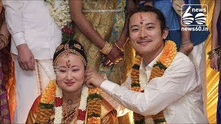 JAPAN COUPLE MARRIAGE IN TRADITIONAL TAMIL CULTURE