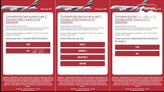 Emirates warns flyers of free ticket scam