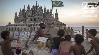 Brazil's Sand King Marcio celebrates 22 years on his Rio beach throne