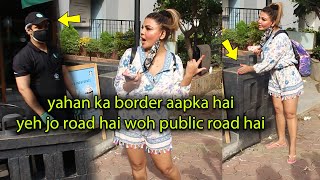 Rakhi Sawant Funny Fight  With Starbucks Cofee Guy On Road, Says You guys are sucks ????