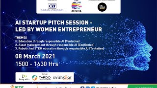 AI  Startup Pitch Session - Led by Women Entrepreneurs