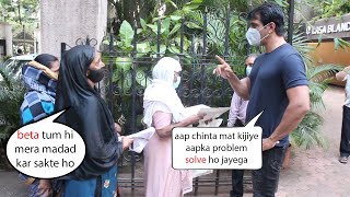Garibon ka Bhagwan ???? Sonu Sood Instant Help To Poor People Who are waiting At His Building For Help