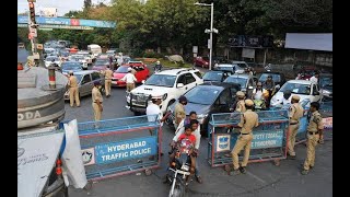 Hyderabad Mai Strict Lockdown Start Police Ka Bhari Bandobast, DT NEWS
