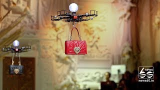 Drones take the runway at Milan Fashion Week