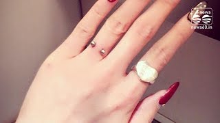 A Hand Piercing Instead Of A Wedding Ring