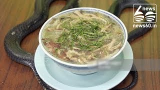 Eating Chinese Snake Soup in Hong Kong