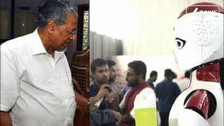Robot serves tea to Kerala CM in state's first digital meet